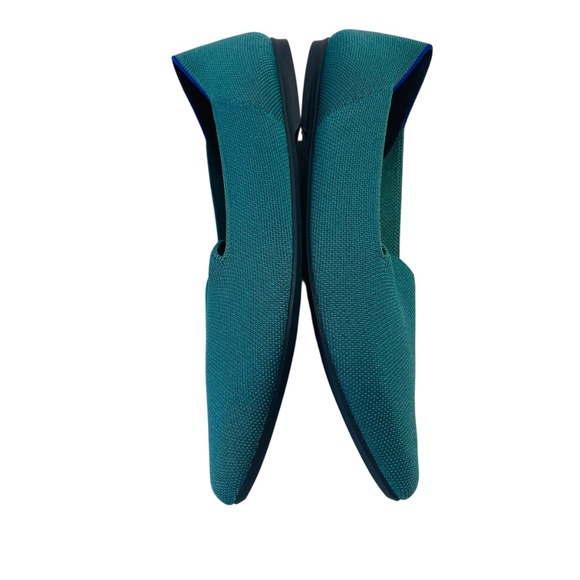 ROTHY'S  The almond Loafer Slip On Washable Ballet Flats in Blue Sage Size 10 - Picture 6 of 14